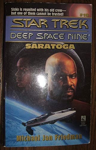 Book cover for Saratoga (Star Trek Deep Space Nine, No 18) by Friedman, Michael Jan