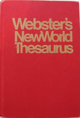 Book cover for Webster's New World Thesaurus by LAIRD, Charlton (prepared by), Lutz, William (updated by)