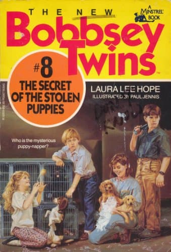 Book cover for The Secret of the Stolen Puppies (The New Bobbsey Twins, No. 8) by Laura Lee Hope