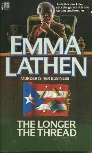 Book cover for The Longer the Thread by Emma Lathen