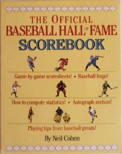 Book cover for Baseball Hall of Fame Scorebook by Cohen, Neil