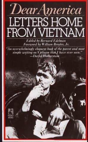 Book cover for DEAR AMERICA: LETTERS HOME FROM VIETNAM by Edelman, Bernard
