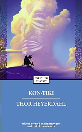 Book cover for Kon-Tiki: Across the Pacific in a Raft by Heyerdahl, Thor