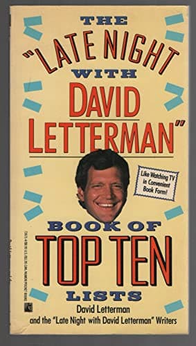 Book cover for The Late Night with David Letterman Book of Top Ten Lists by Letterman, David