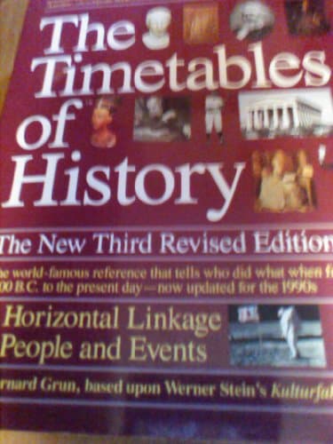 Book cover for The Timetables of History: A Horizontal Linkage of People and Events by Grun, Bernard