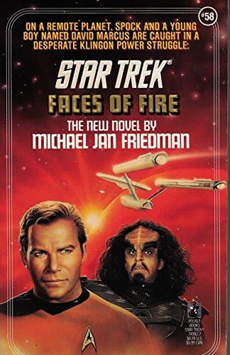 Book cover for Faces of Fire (Star Trek, Book 58) by Friedman, Michael Jan