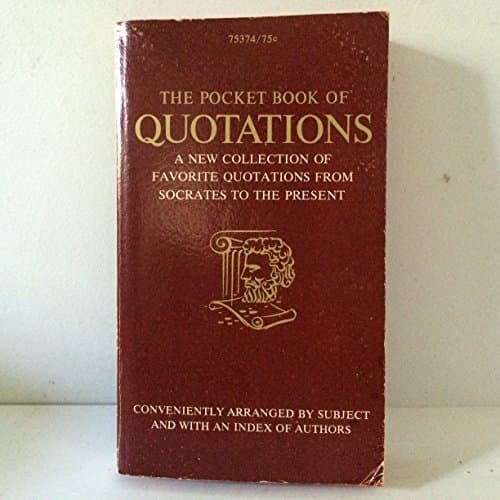 Book cover for The Pocket Book of Quotations by Henry Davidoff