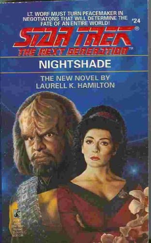 Book cover for Nightshade (Star Trek The Next Generation, No 24) by Hamilton, Laurell K.