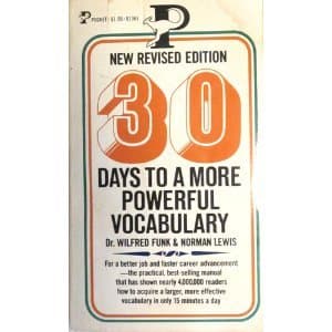 Book cover for 30 Days to a More Powerful Vocabulary by Wilfred Funk