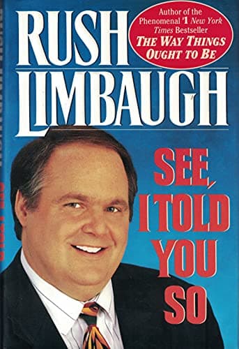 Book cover for SEE I TOLD YOU SO by Rush Limbaugh