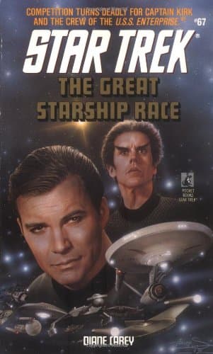 Book cover for The Great Starship Race (Star Trek, Book 67) by Carey, Diane