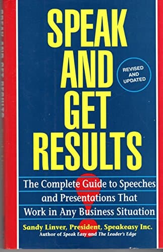 Book cover for Speak and Get Results by Linver, Sandy