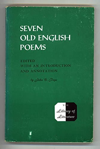 Book cover for Seven Old English Poems by John C. Pope