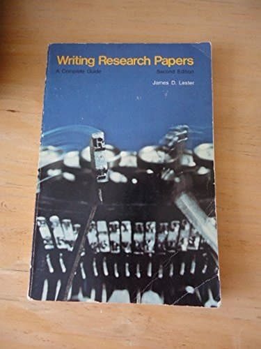Book cover for Writing Research Papers: A Complete Guide by Lester, James D