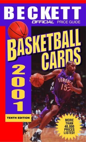 Book cover for The Official Price Guide to Basketball Cards 2001, 10th edition by Beckett, James