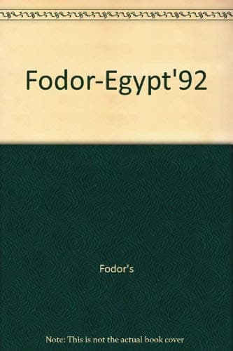 Book cover for Fodor-Egypt'92 by Fodor's