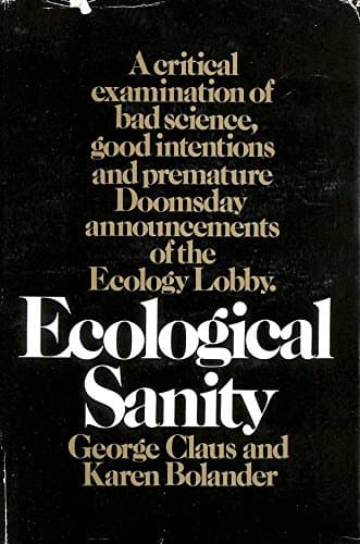 Book cover for Ecological sanity by Claus, George