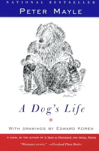 Book cover for A Dog's Life by Peter Mayle