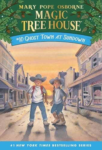 Book cover for Ghost Town at Sundown (Magic Tree House) by Osborne, Mary Pope