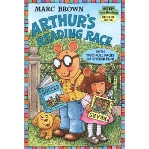 Book cover for Arthur's Reading Race by Brown, Marc