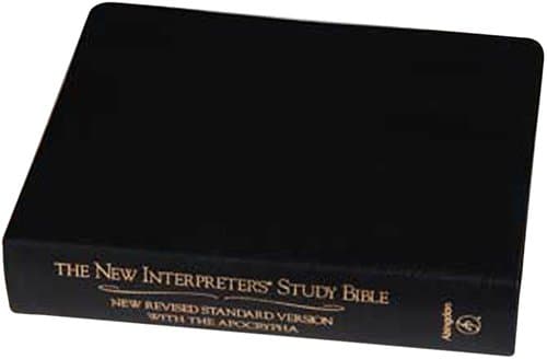 New Interpreters Study Bible: New Revised Standard Version With the Apocrypha, Black Genuine Leather