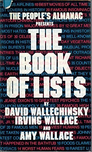 Book cover for The People's Almanac Presents the Book of Lists by David Wallechinsky