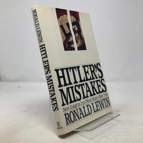 Book cover for Hitler's Mistakes by Lewin, Ronald