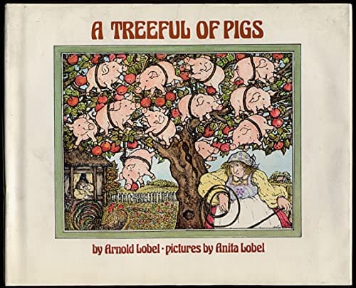 Book cover for A treeful of pigs by Lobel, Arnold