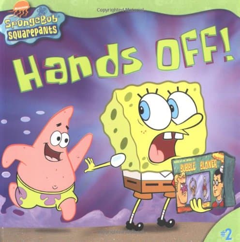 Book cover for SpongeBob SquarePants: Hands Off! by David Lewman