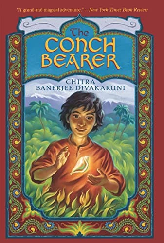 Book cover for The Conch Bearer (Brotherhood of the Conch) by Divakaruni, Chitra Banerjee
