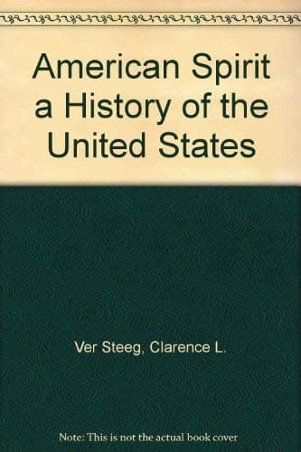 Book cover for American Spirit a History of the United States by Ver Steeg, Clarence L.