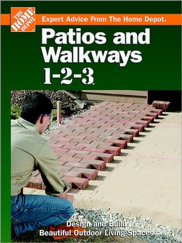 Book cover for Patios and Walkways 1-2-3: Expert Advice from the Home Depot by Holms, John P.