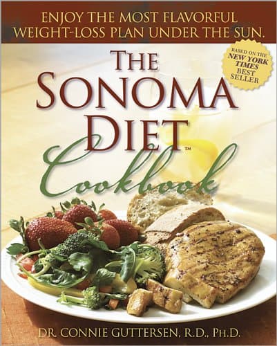 Book cover for The Sonoma Diet Cookbook by Connie Guttersen