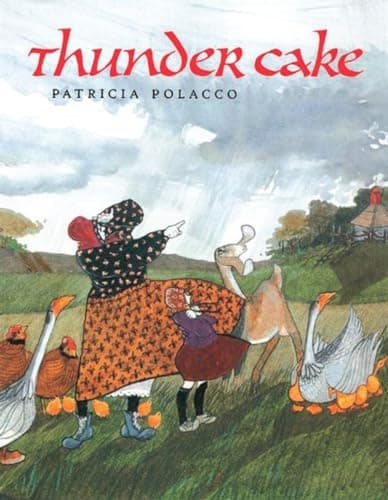 Book cover for Thunder Cake by Polacco, Patricia