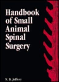 Book cover for Handbook of Small Animal Spinal Surgery by Jeffery, N. D.