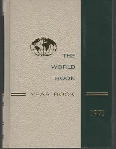 Book cover for World Book Year Book 1971 by Field Enterprised Educational Corporation