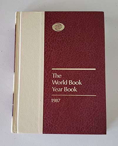 Book cover for The World Book Year Book 1987 by World Book