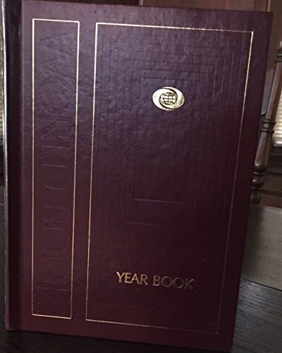 Book cover for The World Book Year Book, 1990 , A Review of the Events of 1989 by World Book, Inc