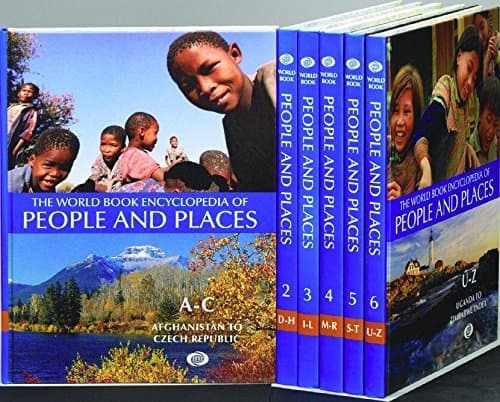 Book cover for The World Book Encyclopedia of People and Places by World Book Encyclopedia