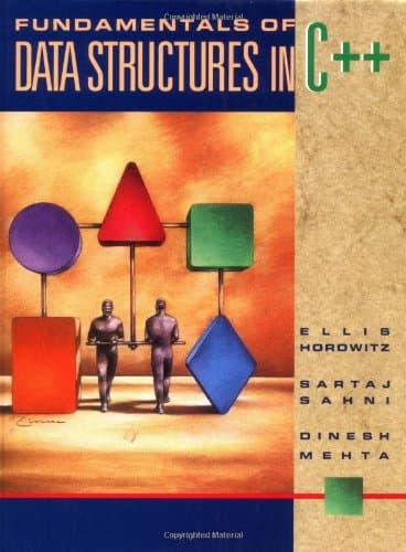 Book cover for Fundamentals of Data Structures in C++ by Horowitz, Ellis