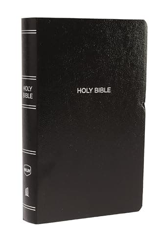 Book cover for NKJV, Gift and Award Bible, Leather-Look, Black, Red Letter, Comfort Print: Holy Bible, New King James Version by Thomas Nelson