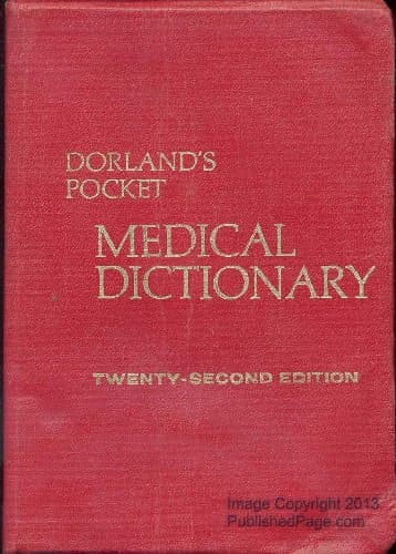 Book cover for Dorland's Pocket Medical Dictionary by W.A. Newman Dorland