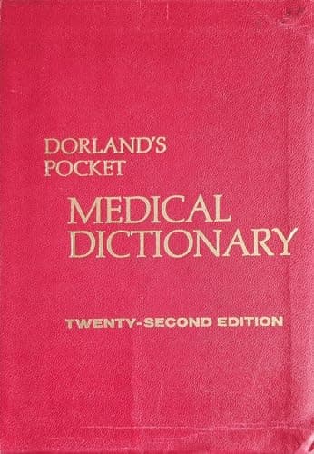 Book cover for Dorland's Pocket Medical Dictionary by W.A. Newman Dorland