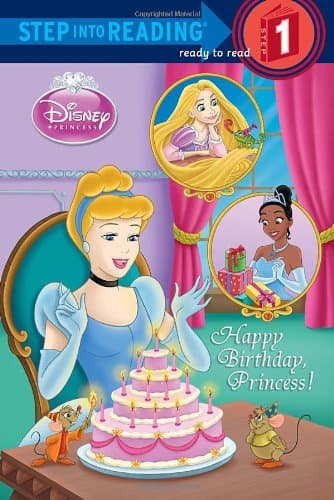 Book cover for Happy Birthday, Princess! (Disney Princess) (Step into Reading) by Weinberg, Jennifer