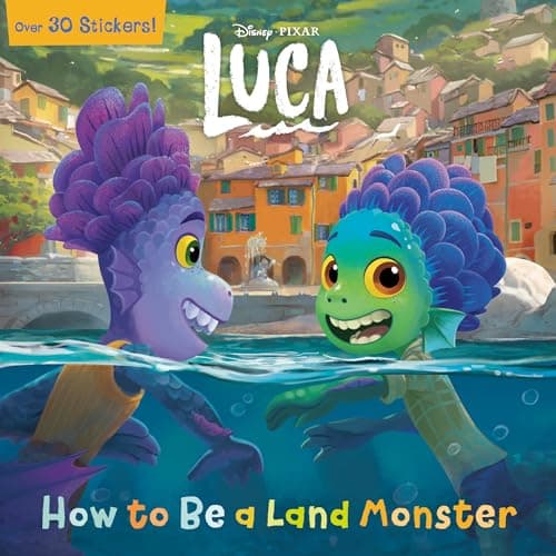 Book cover for How to Be a Land Monster (Disney/Pixar Luca) (Pictureback) by RH Disney