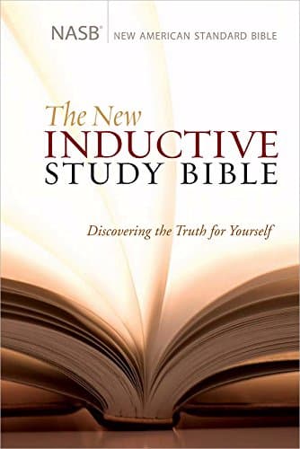 Book cover for The New Inductive Study Bible: New American Standard Bible Genuine Leather by Precept Ministries International