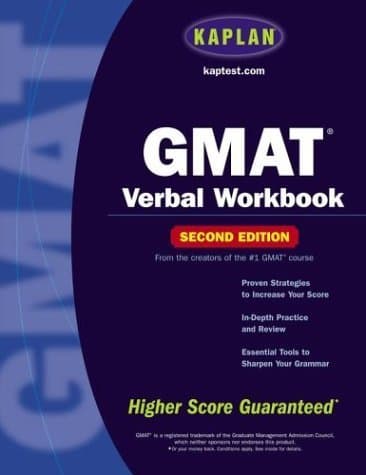 Book cover for Kaplan GMAT Verbal Workbook, Second Edition by Kaplan