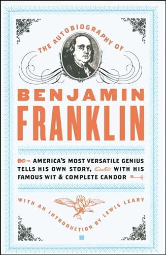 Book cover for The Autobiography of Benjamin Franklin by Franklin, Benjamin