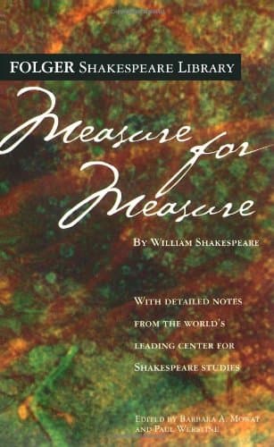 Book cover for Measure for Measure (Folger Shakespeare Library) by Shakespeare, William