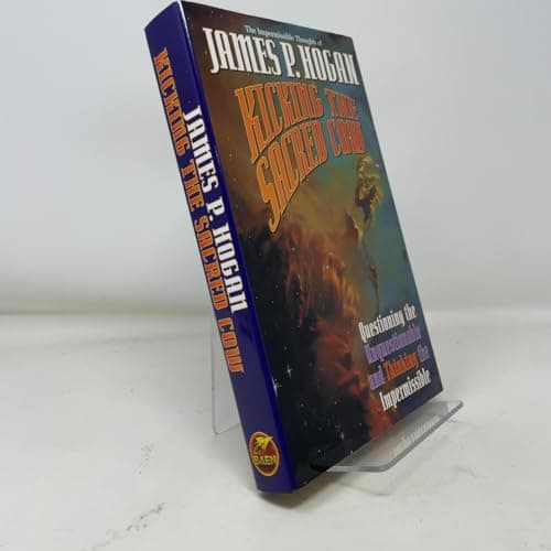 Book cover for Kicking the Sacred Cow by Hogan, James P.